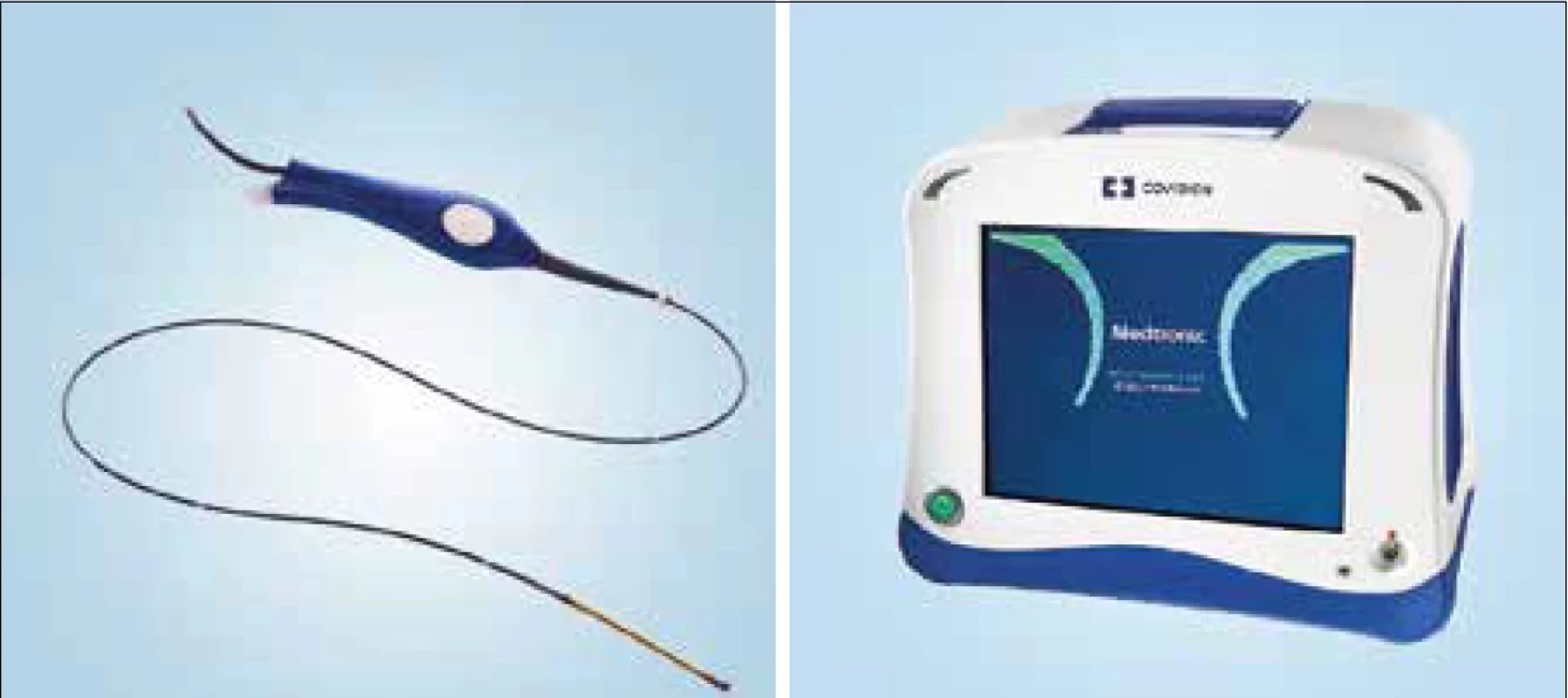 RFA ablace systémem Closurefast (Medtronic) – endovenózní radiofrekvenční ablační katétr a generátor.13