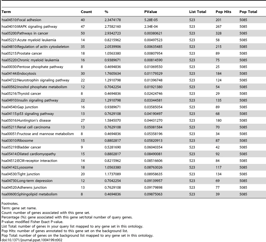 The differentially expressed transcripts were classed into groups according to functional annotations from the KEGG pathways.