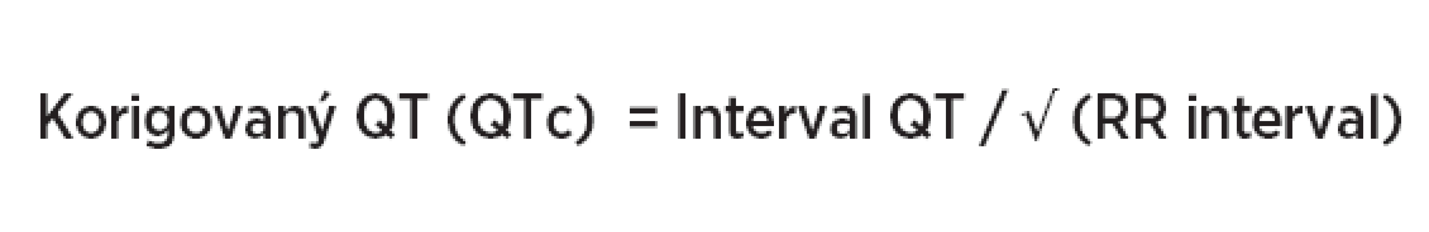 Výpočet QTc intervalu – Bazettova formule