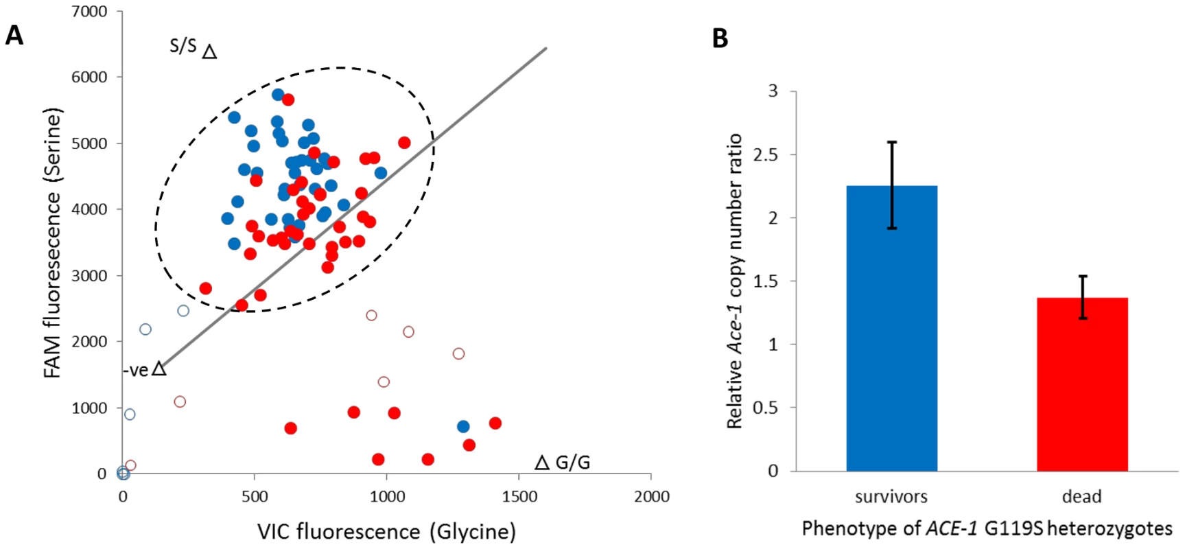 Role of target site allelic variation and copy number variation in bendiocarb resistance.
