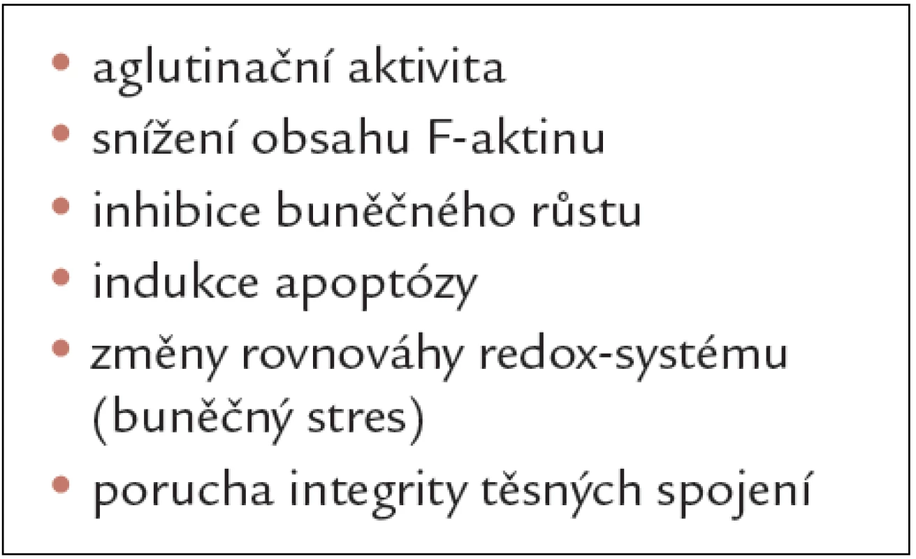 Cytotoxické účinky gliadinu.