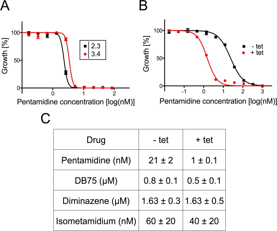 Sensitivity of <i>T</i>. <i>brucei</i> towards trypanocidal cations.