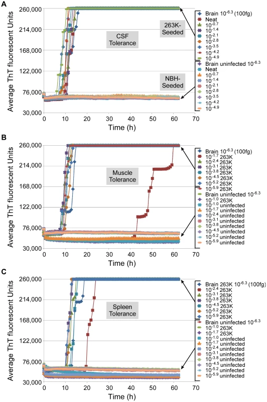 Tissue tolerance of RT-QuIC assay.