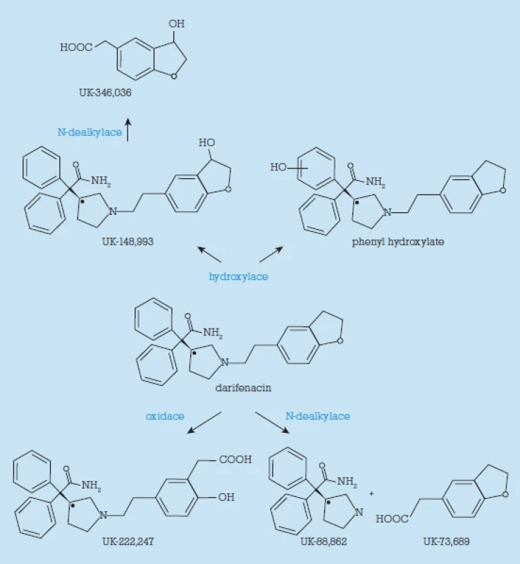 Metabolismus darifenacinu.