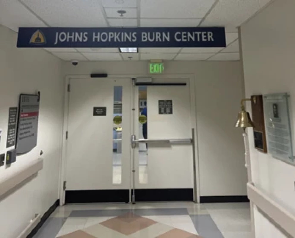 Entrance to the Burn Center.