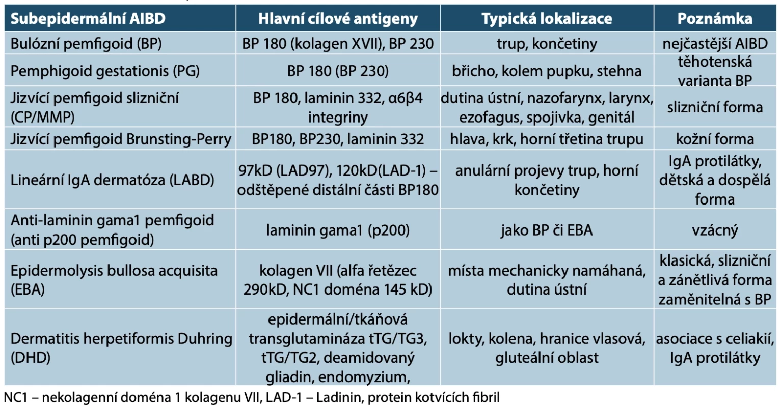 Autoimunitní subepidermální bulózní onemocnění