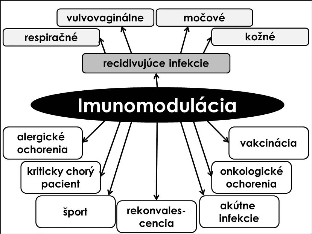 Možnosti použitia imunomodulačnej liečby v klinickej medicíne.