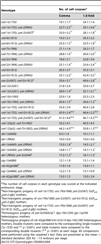 <i>pat-2</i> promotes apoptotic cell engulfment in a pathway distinct from previously known pathways.