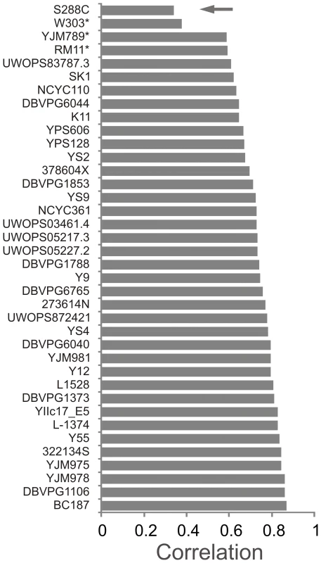 The <i>S. cerevisiae</i> type strain S288C is a phenotypic extreme.