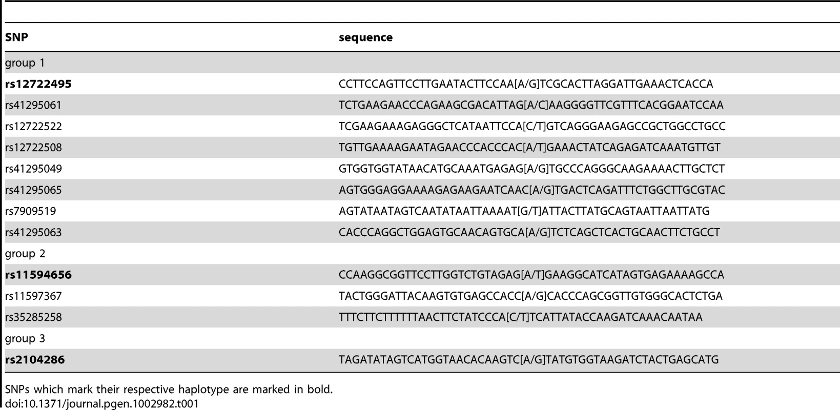 Overview of all SNPs analyzed in this study with T1D disease association.