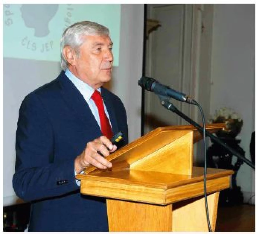 Prof. Vladimír Komárek, CSc. zhodnotil význam prof. S. Nevšímalové pro dětskou neurologii