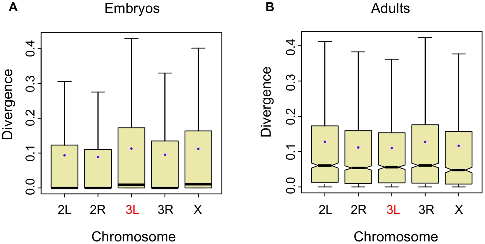Expression divergence is higher for the ancestral branch of the neo-X (Muller element D).