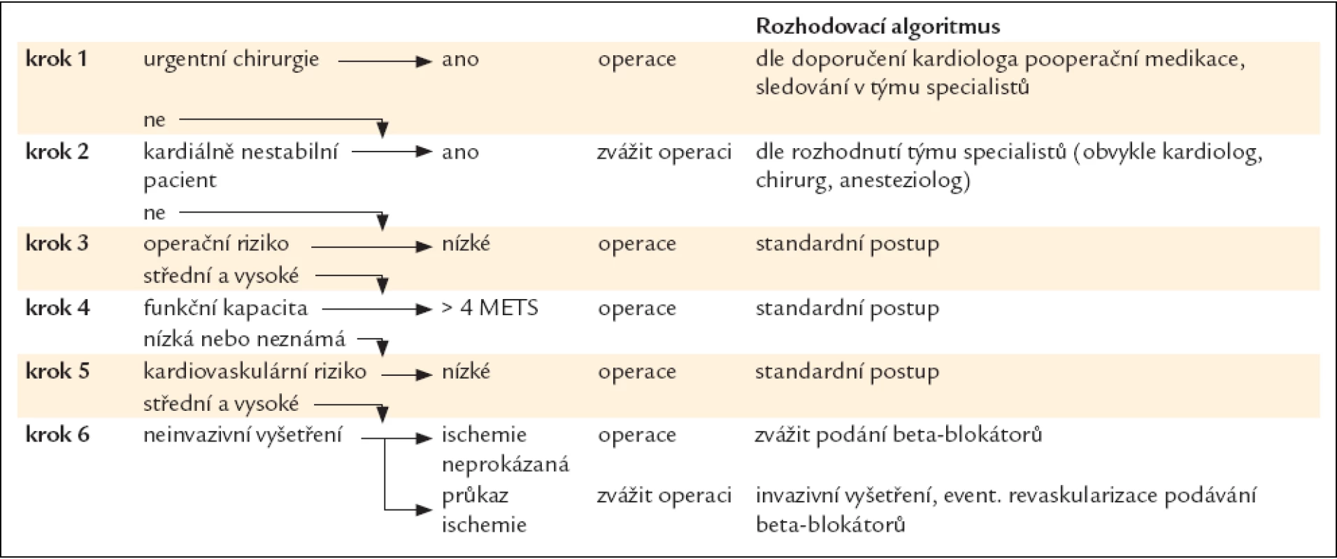 Rozhodovací algoritmus.