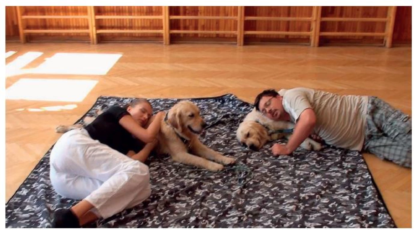 Relaxace při canisterapii.