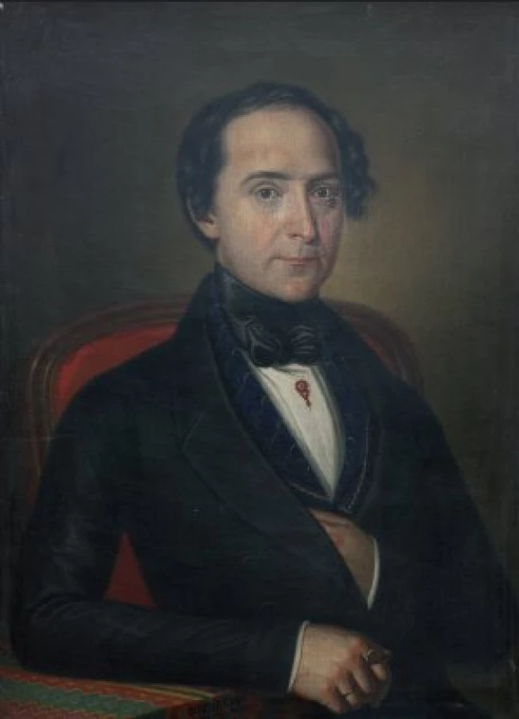 Josef Arnošt Ryba. Portrét od Václava Mánesa
