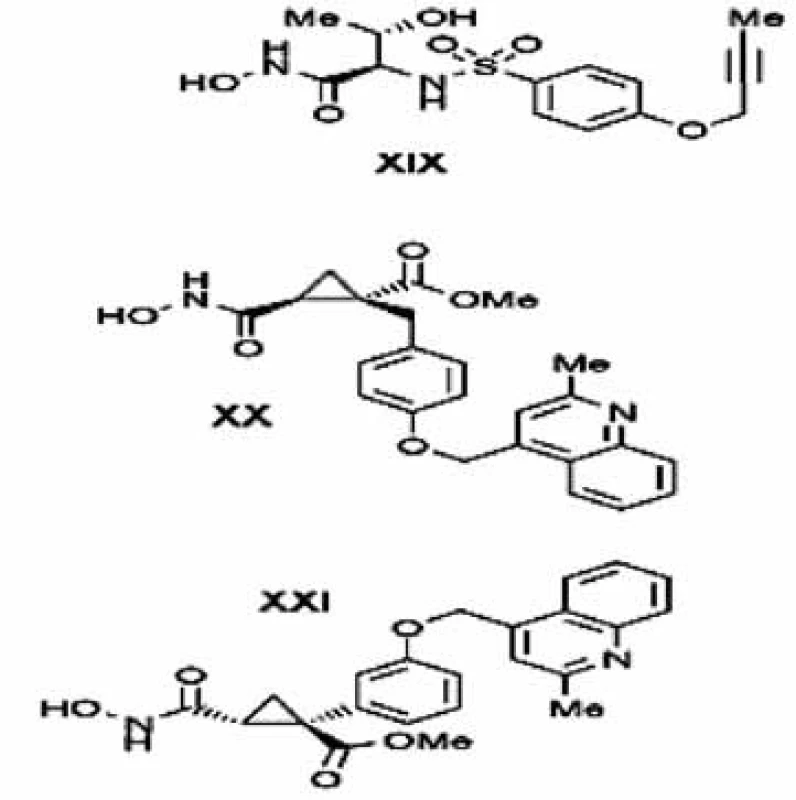 Cyklopropyl a alkinyl deriváty selektívnych inhibítorov TACE <sup>3)</sup>
