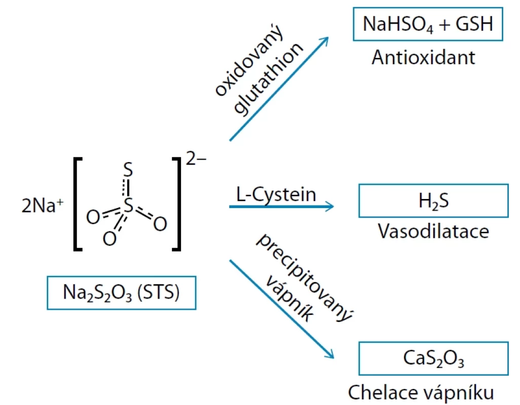 Molekula thiosulfátu sodného a mechanismus účinku (34)