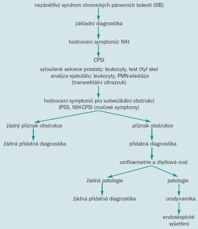 Diagnostika chronické prostatitis.