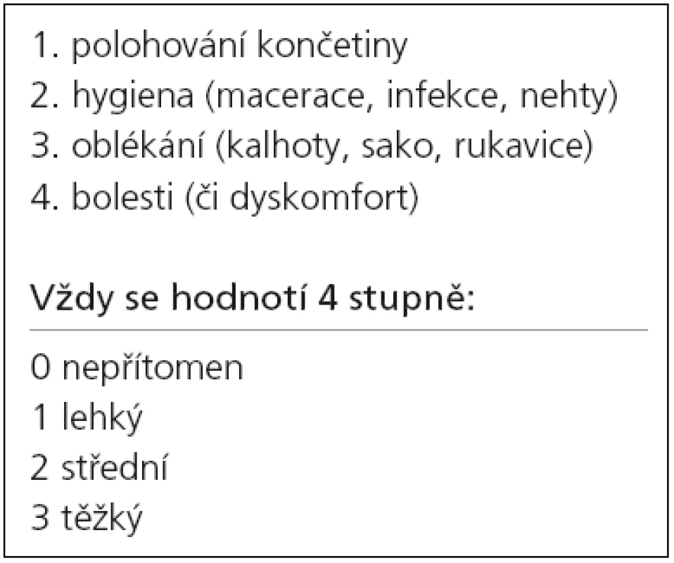 Škála hodnocení disability [45].