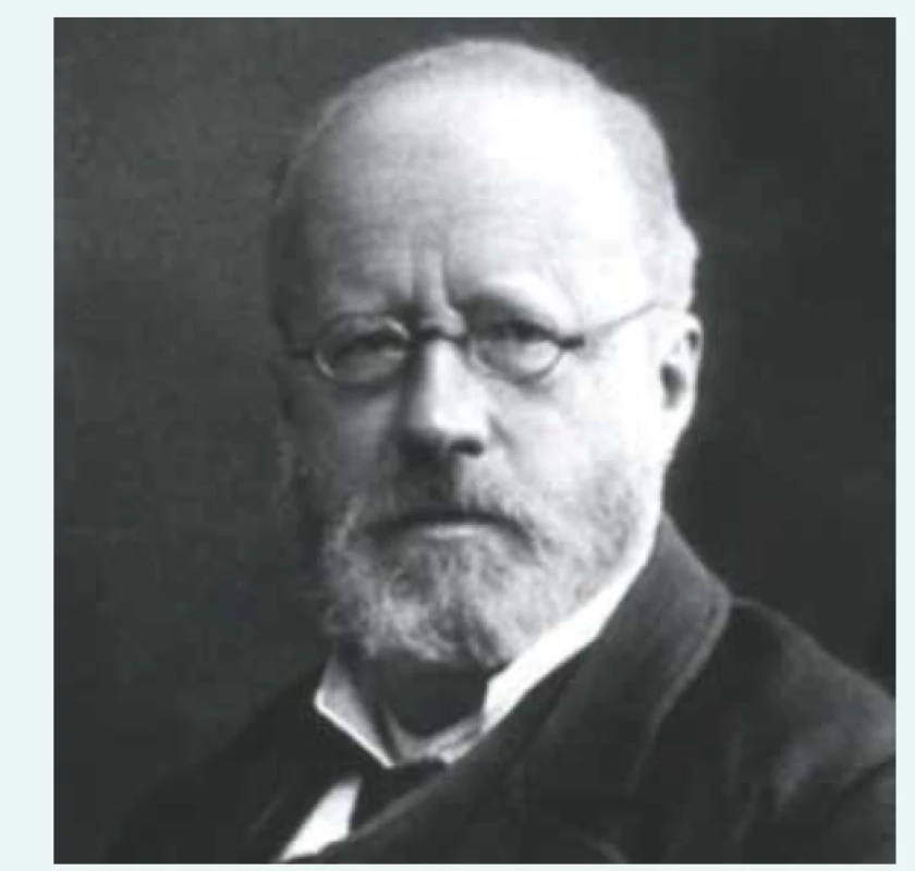Pražský patologický anatom Edwin Klebs
(1834–1913)