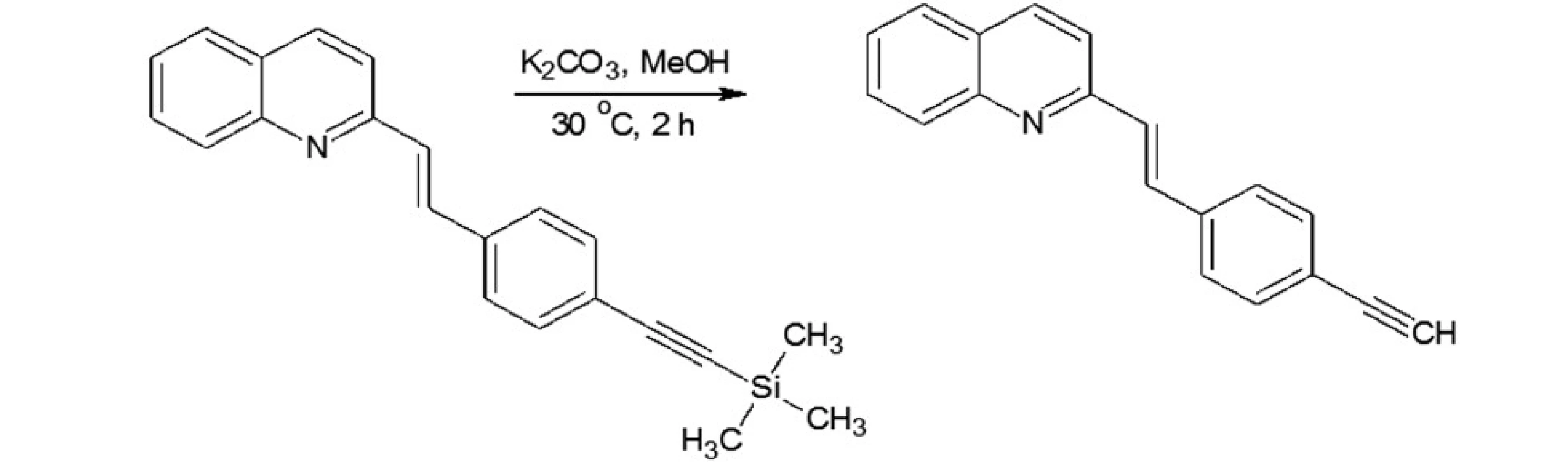 Hydrolysis of styrylquinoline