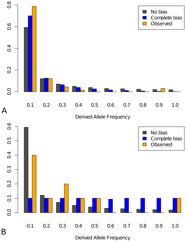 Site frequency spectra.