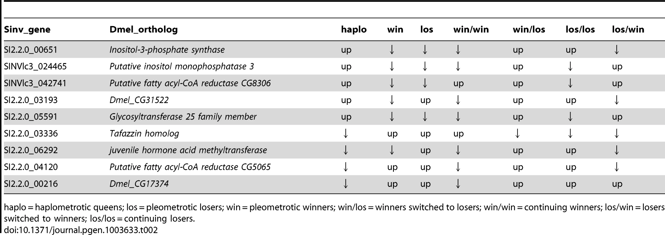 Patterns of expression of transcripts associated with lipid metabolic process that were significantly differentially regulated in both experiment 1 and experiment 2 at FDR<0.1.