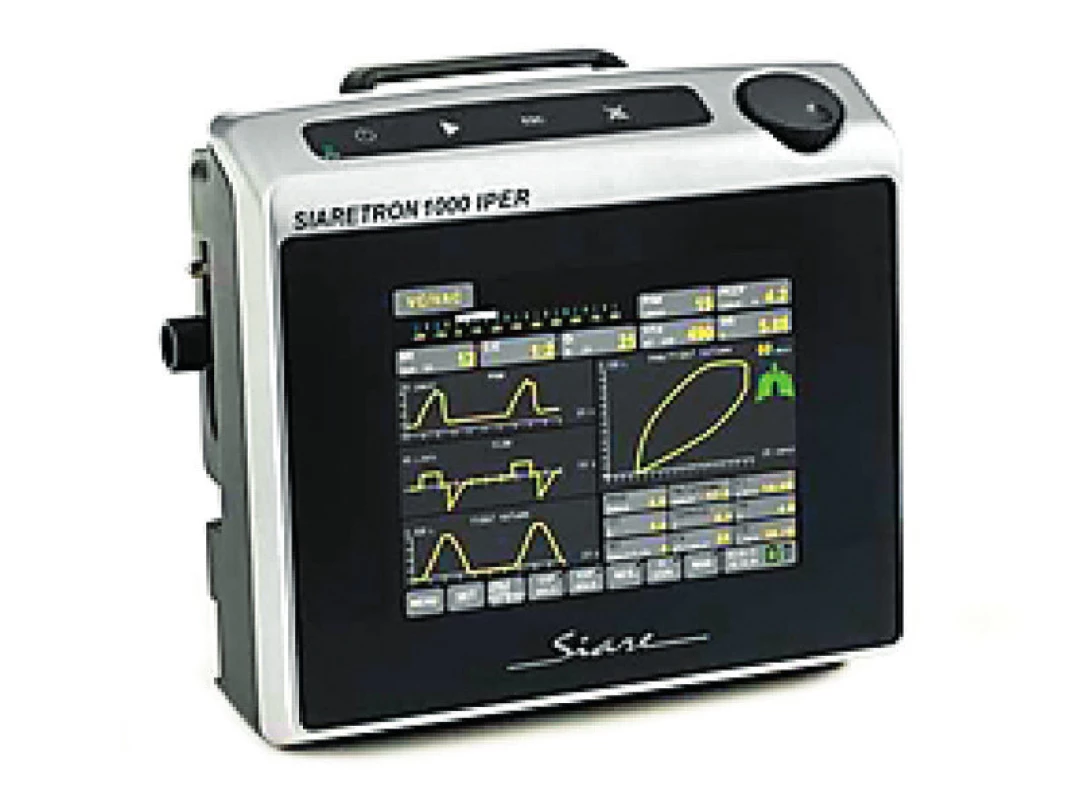 Moderní plicní ventilátor Siaretron 1000 Iper