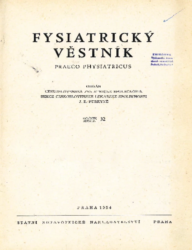 Fysiatrický věstník, 1954