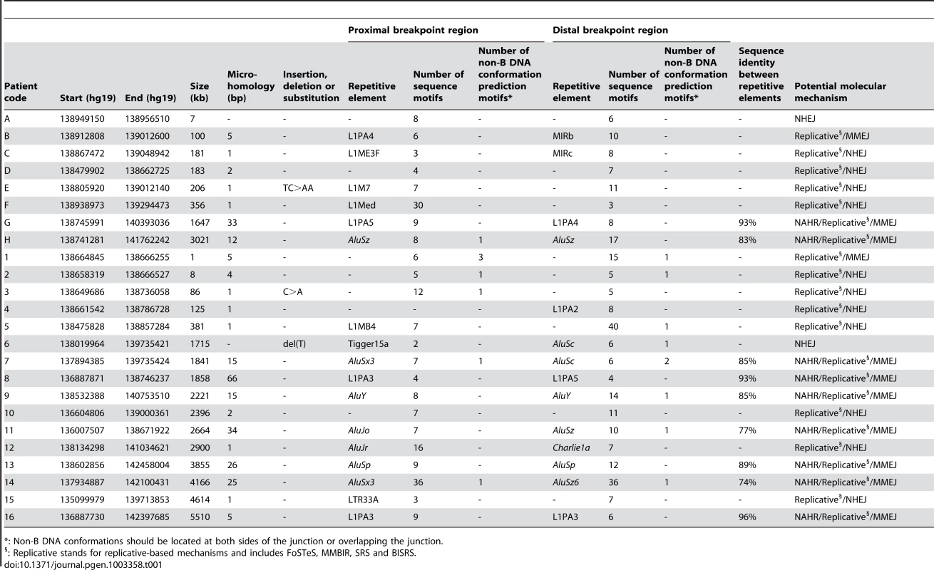 Overview of bioinformatic results.