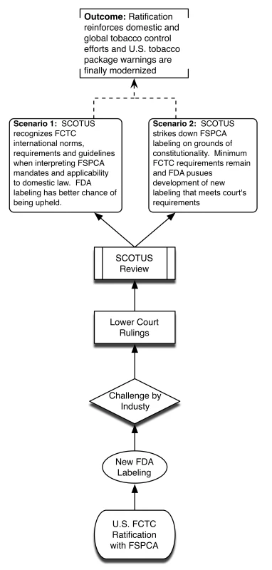 Policy scenario of successful US ratification.
