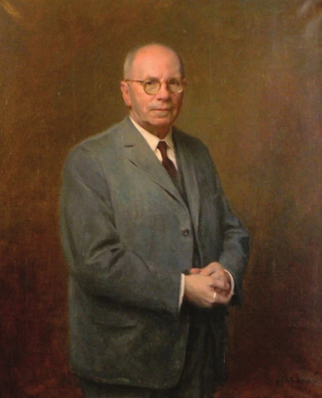 Portrét prof. M. Seemana z roku 1966, jehož autorem je malíř Vladimír Stříbrný, zdobí pracovnu přednostky Foniatrické kliniky doc. O. Dlouhé.
