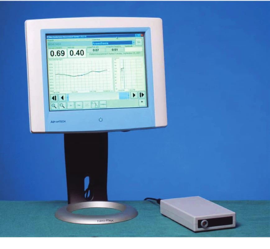 Přístroj Algezimetr MedStorm. 
User Manual, Med-Storm Stress DetectorTM, Med- Storm Innovation AS, Version 1.0 English (Europe), Part number 4001. Dostupné na: <http://www.med-storm.com/pdf/1342-5MA001-22%20Manual.pdf>