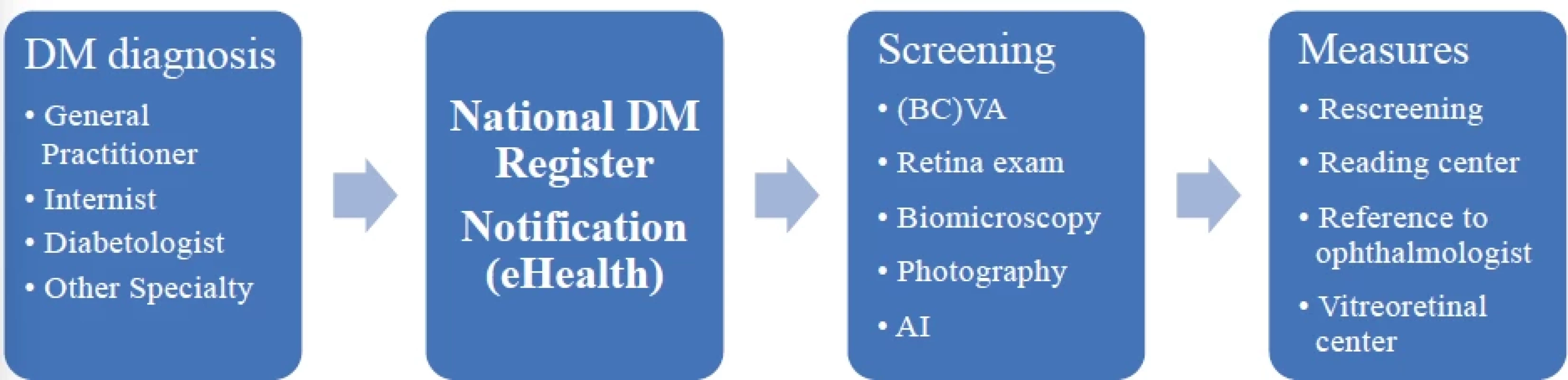 Proposal of final status of DR and DME screening in the Czech Republic