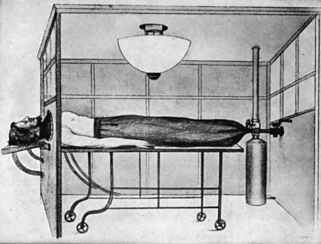 Nízkotlaká komora, používaná v Univerzitní nemocnici ve Wroclavi
Fig. 5: The low-pressure chamber, used in the University Hospital in Wroclaw
