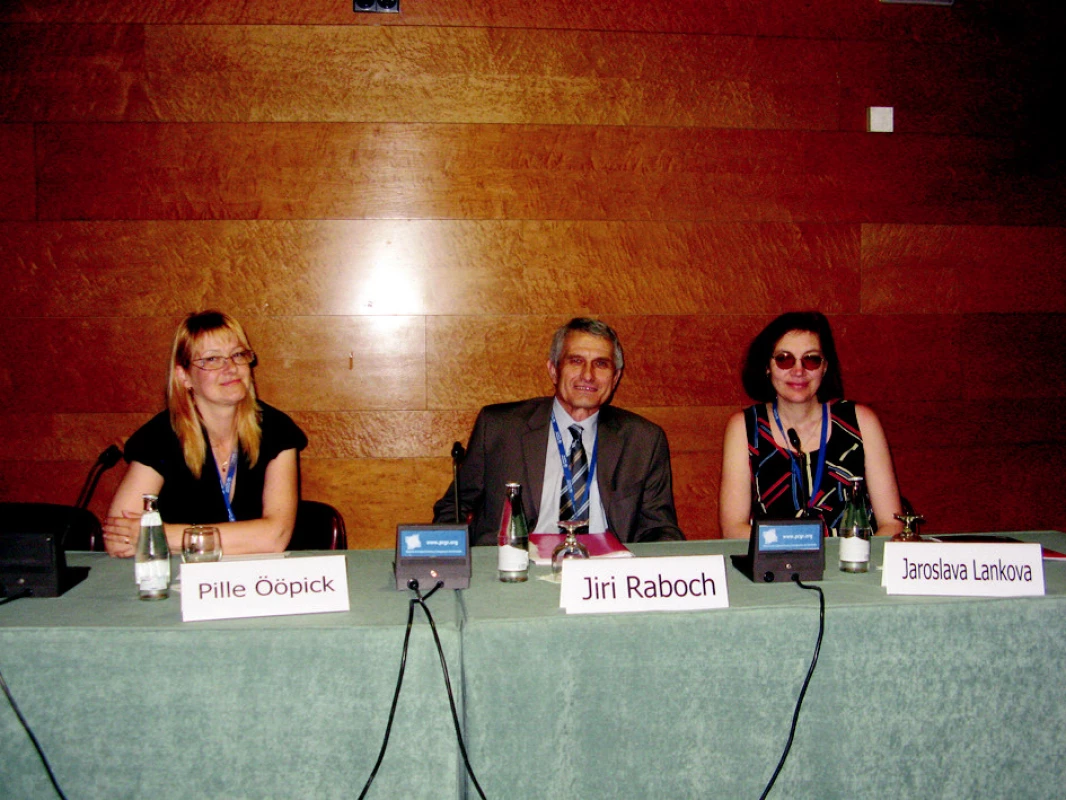 Předsednictvo sympozia „Depression in daily practice“.