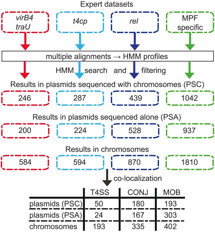 Methods and results of the identification pipeline.