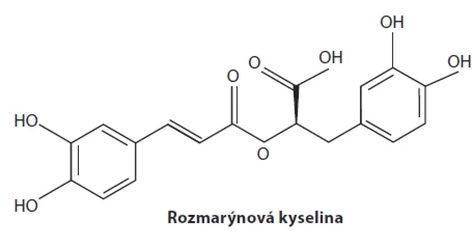 Chemická struktura rozmarýnové kyseliny