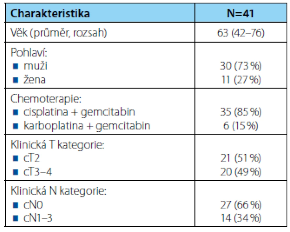 <i>Charakteristika souboru pacientů</i>
Tab. 1. <i>Patient characteristics</i>
