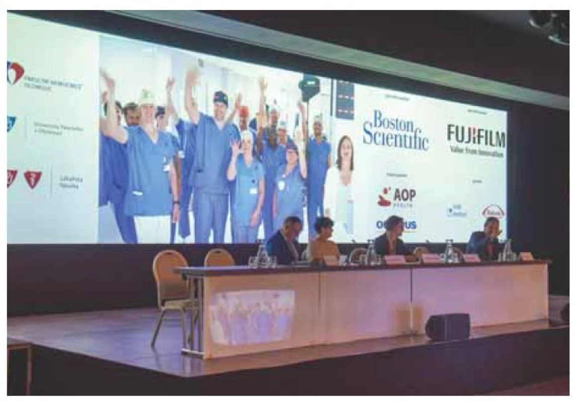 Pohled do sálu Olomouc Live Endoscopy 2022.<br>
Fig. 2. A view of the Olomouc Live Endoscopy 2022 hall.