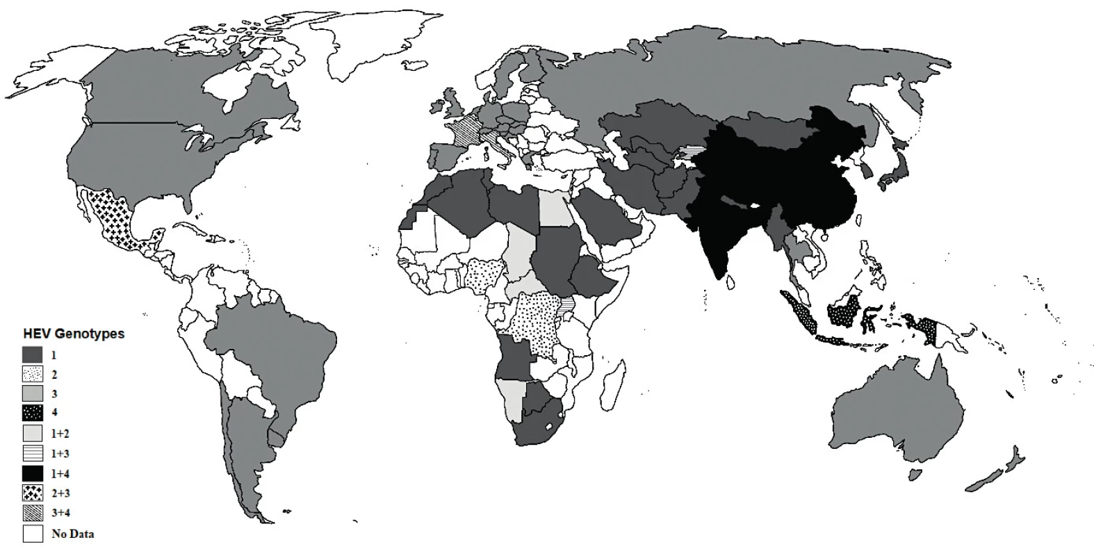 The Dominating HEV Genotypes in the World. Data Adjusted
According [22, 60, 77].