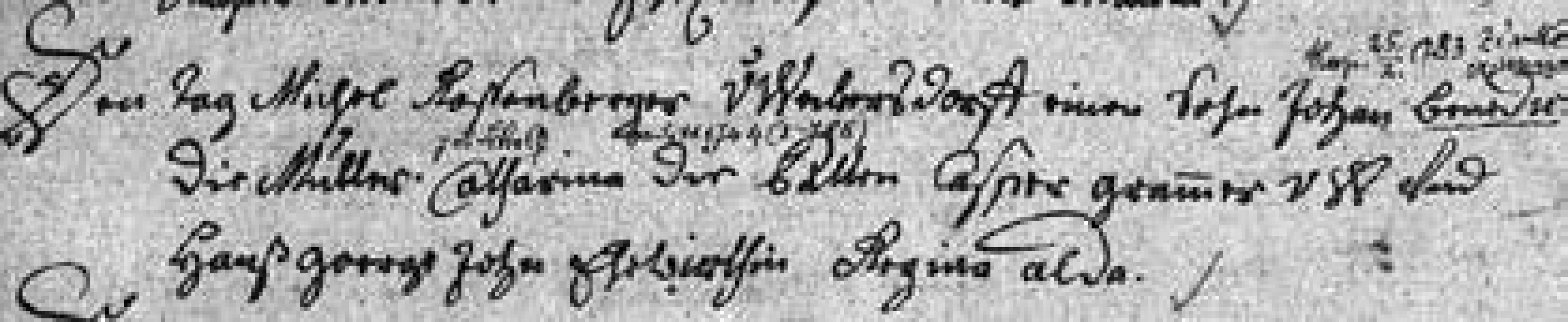 Zápis křtu Josefova děda Johanna Benedikta
Rosenbergera (1751)