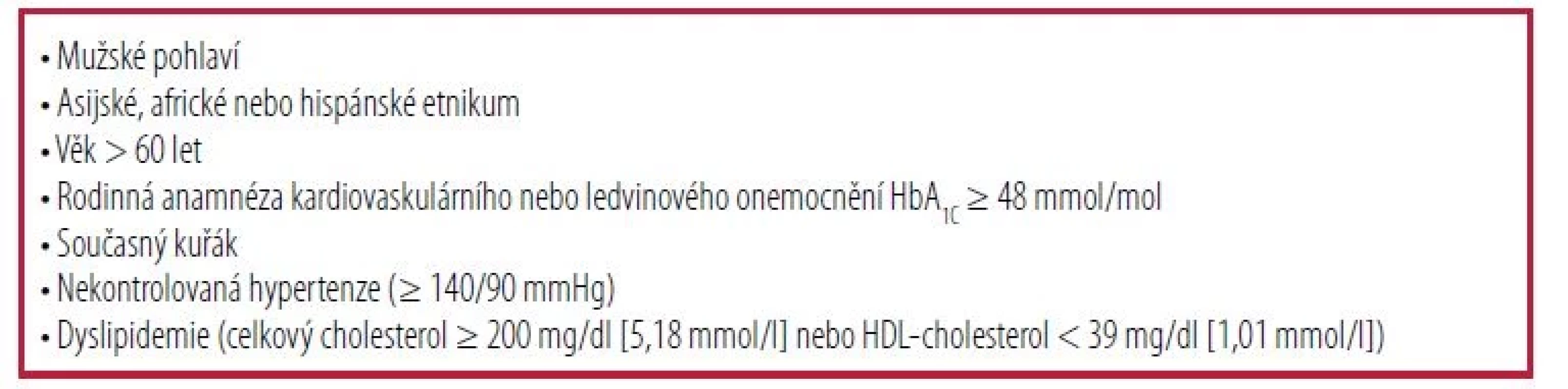 Rizikové faktory, které zvyšují přínos inhibitorů SGLT2 a agonistů receptoru GLP-1