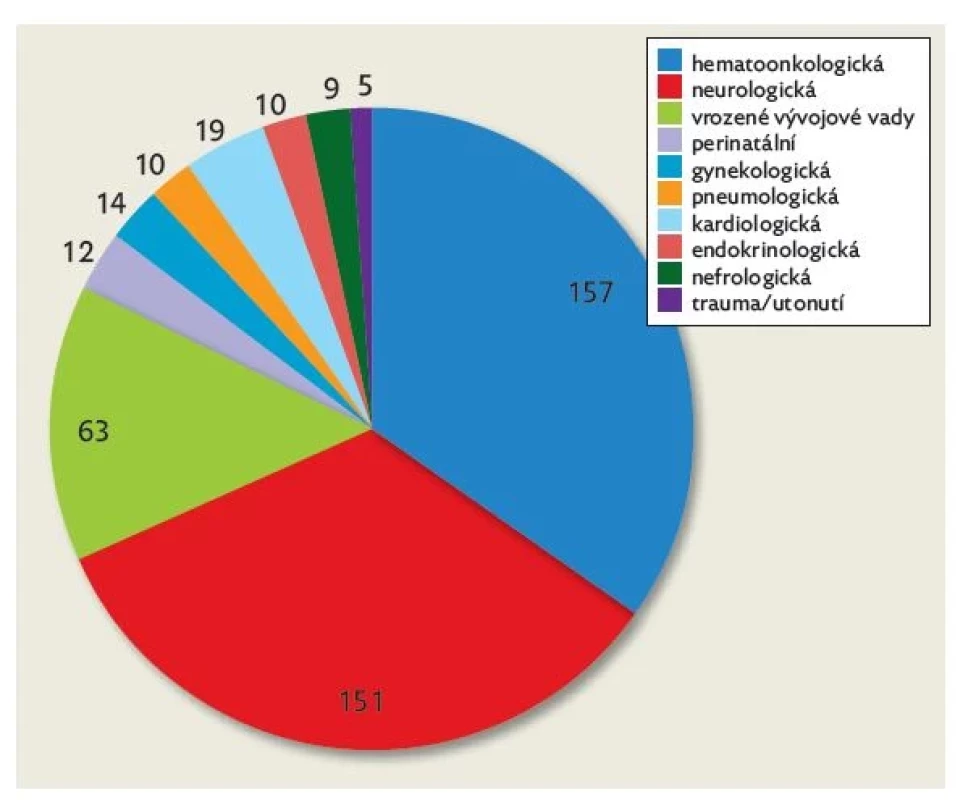 Základní diagnózy pacientů v paliativní péči