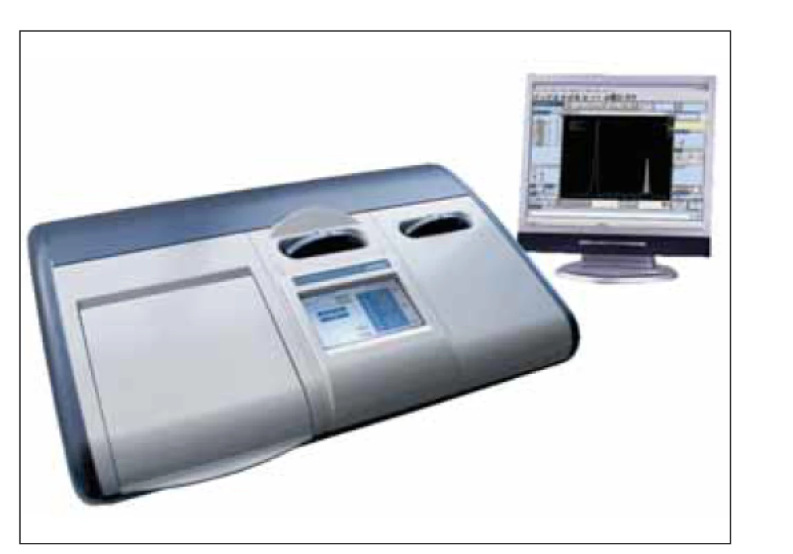 Poloautomatický prístroj „Hydrasys“
(vlastné údaje).