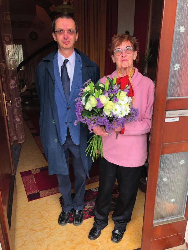 Jarmila Drábková se synem doc. MUDr.
Tomášem Drábkem, Ph.D.