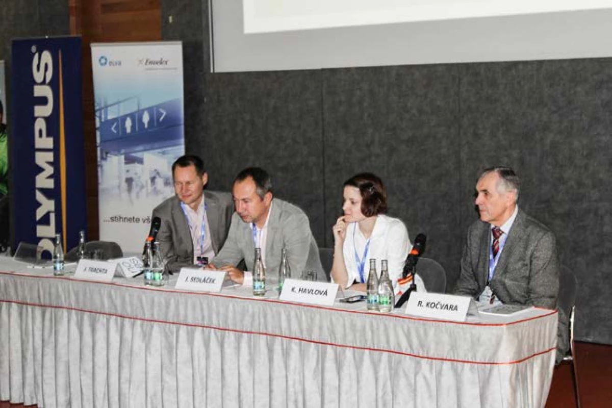 Panel přednášejících
v sekci funkční urologie<br>
Fig. 1. Speakers in the section
of functional urology