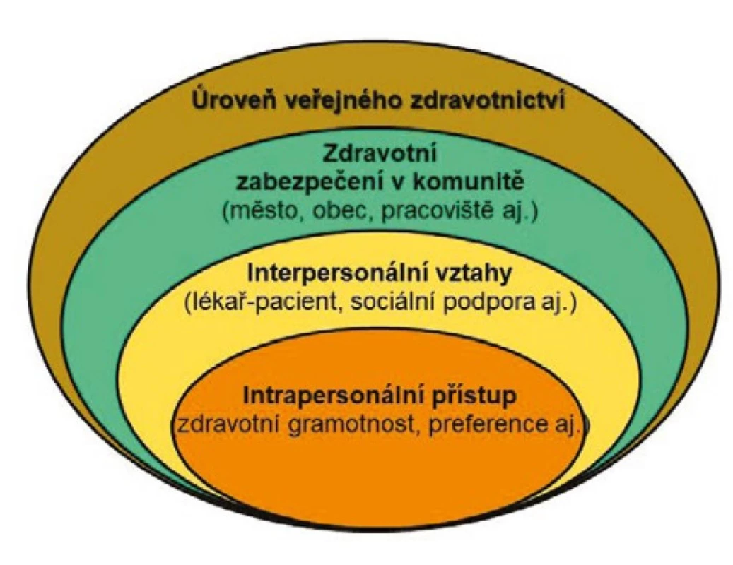 Struktura adherence zdravotní péče v úpravě podle Feldmana CH, et al. (7)