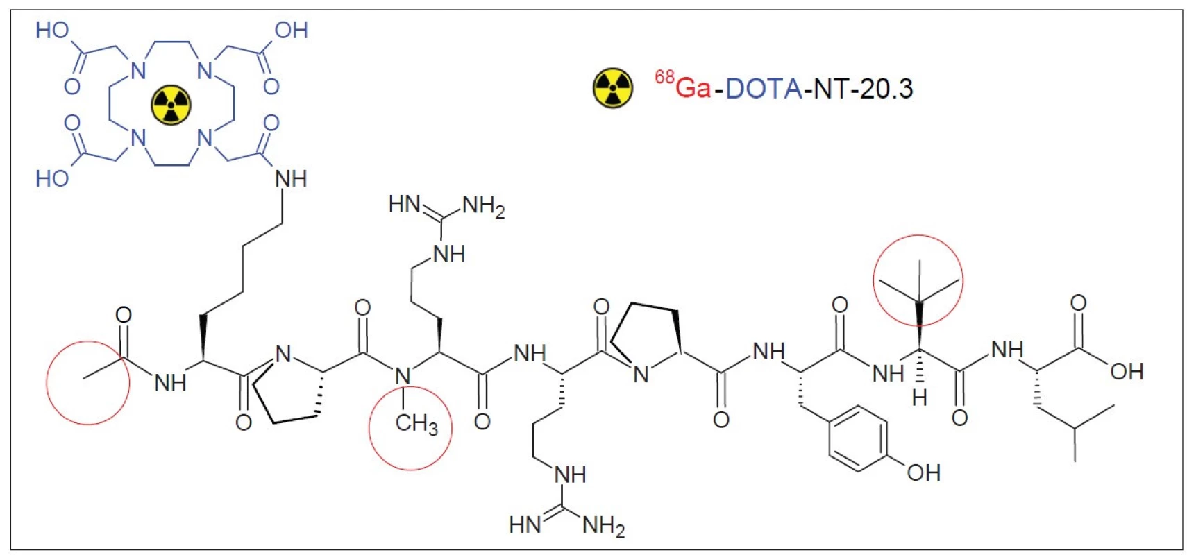 68Ga-DOTA-NT-20.3 (Ac-Lys(DOTA)-Pro-Me-Arg-Arg-Pro-Tyr-Tle-Leu-OH).