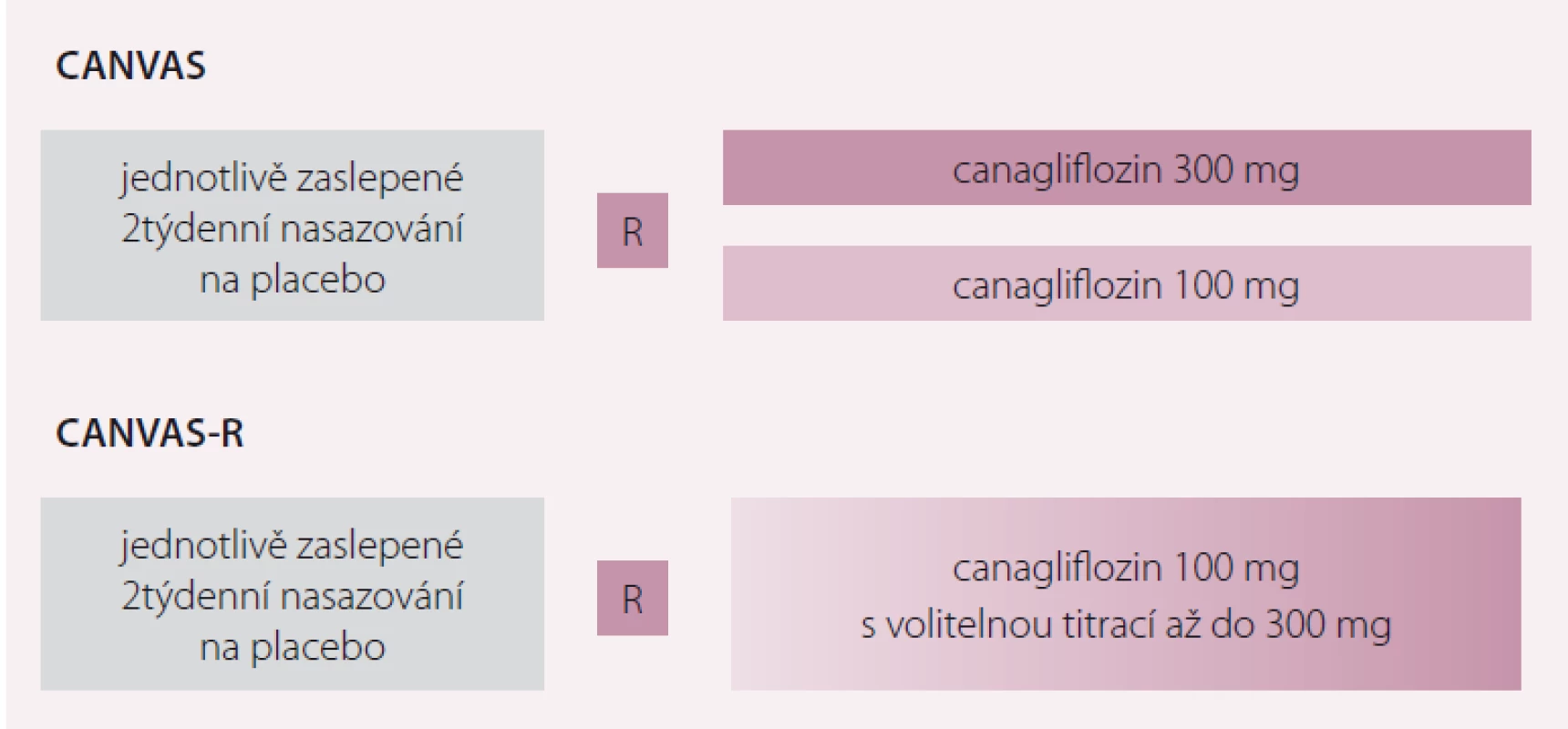CANVAS a CANVAS R – randomizace studií.